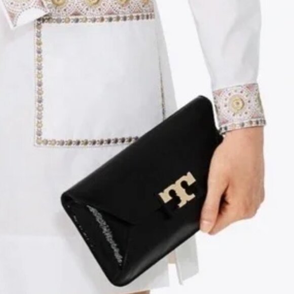 TORY BURCH Gigi Patent Clutch Bag - Picture 6 of 16